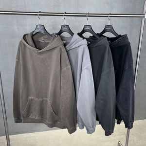 480 grams100 % Cotton hoodie quá khổ người đàn ông có thể giặt Hoodies nặng Hoddies tùy chỉnh hoodie cho chất lượng cao áo - Product Image 2