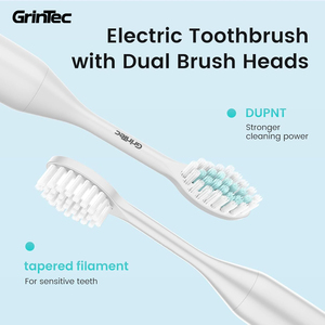 Spazzolino Elettrico Sonico a 3 Modalità con Doppia Testina in Filamento Conico Dupont per una Pulizia Profonda dei <span class=keywords><strong>Denti</strong></span> Sensibili - Product Image 3