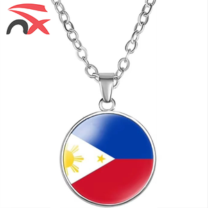 Offre Spéciale <span class=keywords><strong>pas</strong></span> <span class=keywords><strong>cher</strong></span> prix personnalisé en acier inoxydable différent pays carte collier pendentif pour décoration cadeau approvisionnement - Product Image 3