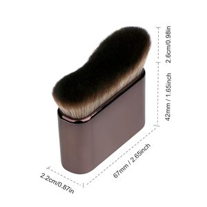 Pinceau Kabuki extra large personnalisé avec logo pour autobronzant, maquillage corporel, applicateur sans soleil pour visage et dos, application humide ou sèche sans traces - Product Image 3