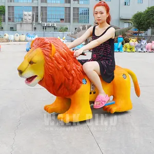 Amusement park products rides kids walking robot animal car eye blinking animal ride for mall