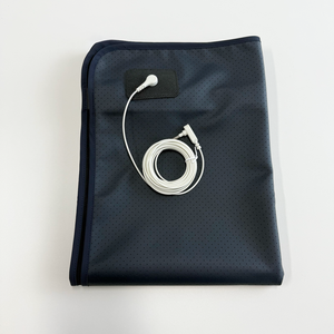 ผ้าปูที่นอนหนัง PU สีน้ำเงินพื้น | แผ่นต่อสายดินป้องกันไฟฟ้าสถิตย์เพื่อการนอนหลับที่ดีขึ้นปรับปรุงการนอนหลับและลดการอักเสบ - Product Image 3