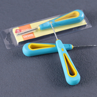 Bougie essentielle pour bricolage, outil de mèche, poignée de réparation de chaussures, aiguille de perçage, poinçonnage, poinçon de couture en cuir pour couture et brûlage