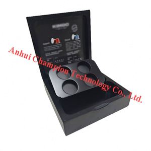 Bandeja de café portátil 4 ranuras Asa de transporte de madera - Product Image 5