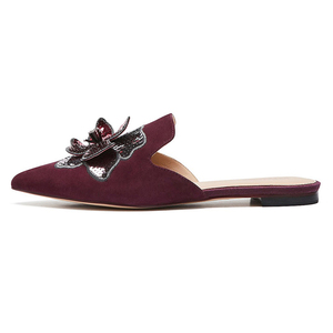 Pantoufle personnalisé Petit Talon En Daim Souple Avec de Belles Paillettes femmes Pantoufles En Gros Prix Avec Une <span class=keywords><strong>Petite</strong></span> QUANTITÉ MINIMALE DE COMMANDE Prêt À Expédier - Product Image 3