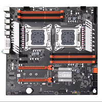 Gaming motherboard X79 dual CPU motherboard LGA2011 prosesor pusat soket 8 DDR3 slot 256GB RAM ATX