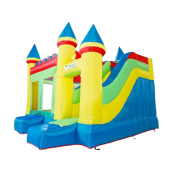 Baru Waktu Panas Digunakan Bouncy Castle Bungee Jumping Trampolin Taman Air Tiup Permainan