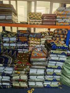 Tela Africana 100% Algodón, Estilo Hollandais Ankara Dorada, Tela Superior para Prendas, Hecha en China, en Existencia - Product Image 4