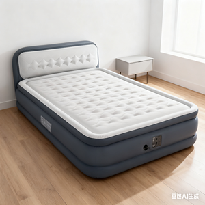 Lit pneumatique gonflable moderne de taille jumelle Pompe électrique USB intégrée Gonflage/dégonflage automatique Topper en PVC Conception pliable Utilisation en extérieur - Product Image 2