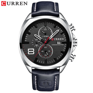 Nuevo Reloj Cronógrafo de Cuarzo para Hombre, Movimiento de Lujo, Estilo Deportivo, Correa de Cuero Impermeable de Alta Calidad - Product Image 4