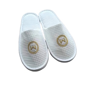 Luxus White Custom Style Slipper für Custom Hotel Waffel Gast Hausschuhe - Product Image 2