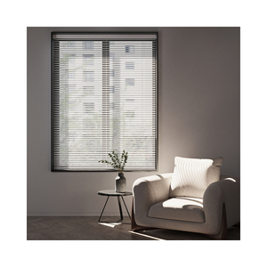 Venta al por mayor de fábrica, persianas venecianas de PVC de 2 pulgadas inalámbricas, persianas de madera falsa de 50mm - Product Image 3