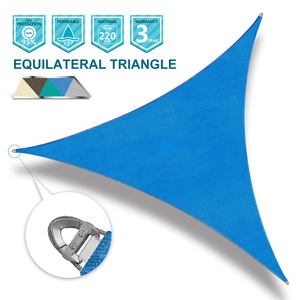 Richbit — pare-soleil en forme de Triangle cubain, Design anneau avec câble en acier renforcé de fil, voile d'ombrage solaire, - Product Image 4