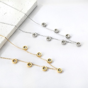 Fashion Fine Female Jewelry Accessories Necklace Gold Plated Round Shell Charms <b>Choker</b> Necklace - Product Image 3