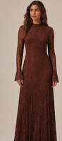 Robe Abaya Midi Femme Été 2026 à Manches Longues et Dentelle Style Européen et Américain, Meilleure Vente en Australie