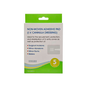 Pansement stérile de qualité médicale pour cathéter intraveineux, transparent, respirant, non tissé, adhésif, pour une fixation sécurisée du cathéter - Product Image 1