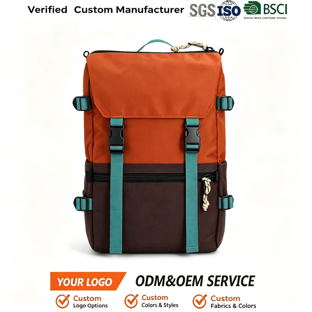 Popular Travel Daypack 20L Recycled Nylon Backpack with Compression Straps and Laptop Compartment for Everyday Carry