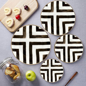 Vente en gros d'usine, service de vaisselle en porcelaine fine moderne et simple, assiette de présentation en céramique pour les fêtes de mariage - Product Image 4