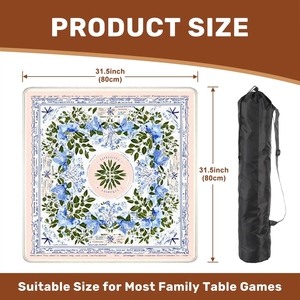 Tapis de Mahjong le plus vendu, en caoutchouc naturel, luxe moderne, 4 joueurs, pieds pliants en métal, salle de jeux, antidérapant - Product Image 2