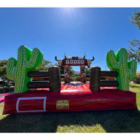 Taureau mécanique gonflable personnalisé pour enfants et adultes, jeu d'obstacles Wipeout, taureau mécanique pour fêtes d'adultes