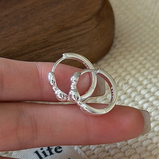 Ada Jewelry Pendientes Pequenos S925 Sterling Silver Korean Design Trendy Simple Hoop Earrings Wholesale