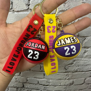 Meilleur Prix Porte-clés 2D en Silicone Créatif et Original, Thème <span class=keywords><strong>Basketball</strong></span> Sportif, Pendentif <span class=keywords><strong>de</strong></span> <span class=keywords><strong>Sac</strong></span>, Ornement <span class=keywords><strong>de</strong></span> Clé <span class=keywords><strong>de</strong></span> Voiture à Personnalité <span class=keywords><strong>de</strong></span> Dessin Animé, Cadeau - Product Image 3