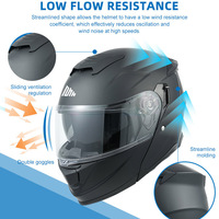 Certification DOT Mode Vente en gros Personnalisé Adultes Toutes saisons Moto de course en plein air Abs Modulaire Flip Up Casques de moto