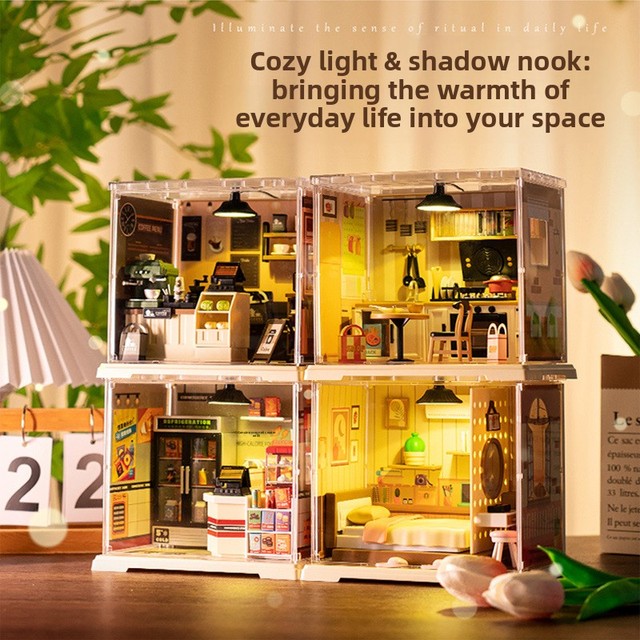 DIY Miniature Dollhouse Kit with Furniture Popular Creative Scene Model for Home Decoration