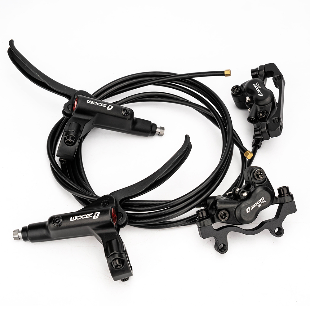 DJC 4-Piston Hydraulic Brake Caliper Set For MTB - Includes Floating Rotor 160mm, Front & Rear