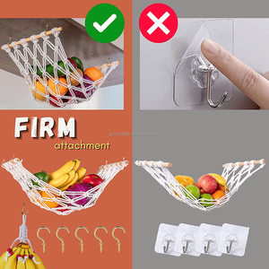 OEM trái cây võng macrame nhà bếp dưới tủ sản xuất Veggie Rau chuối võng trái cây chủ <span class=keywords><strong>net</strong></span> với chuối móc áo - Product Image 3