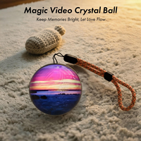 Lampe sphérique à mémoire vidéo de Noël pour dropshipping, cadeau d'anniversaire, boule à mémoire vidéo 3D, cristal MP4