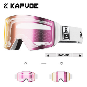 แว่นตาสกี KAPVOE เลนส์เปลี่ยนสีอัตโนมัติ ขนาดเดียว วัสดุ PC สำหรับกีฬาหิมะกลางแจ้งทุกประเภท - Product Image 1