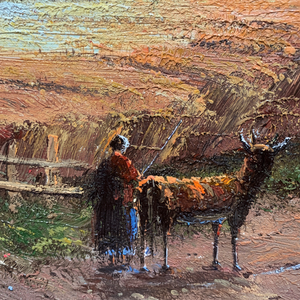 20 In× 24 in dipinti ad olio d'arte dipinti a mano 100% autentico soggetto classico animale da campo - Product Image 1