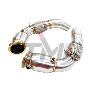 TM hiệu suất chất lượng cao 3.0 ''SS304 200 di động thể thao catted xả downpipes cho B m W F10 M5 <span class=keywords><strong>m5c</strong></span> F06 F12 F13 M6 m6c - Product Image 2