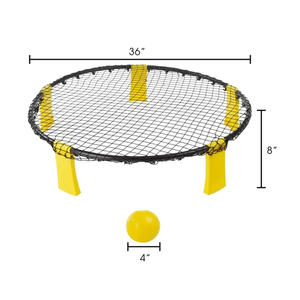 Ensemble de tournoi de <span class=keywords><strong>roundnet</strong></span> réglable pour l'extérieur, jeu de volley-ball de plage, jeu de rebond de spike, jeu de slam ball pour la cour, les sports et les divertissements de plage - Product Image 2