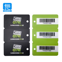 Combo de plástico impreso en color personalizado Mini PVC Membresía Regalo Llavero Software DE GESTIÓN Tarjetas de fidelidad con código de barras
