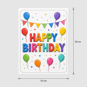 Carte de vœux 3D pop-up Joyeux Anniversaire, carte cadeau personnalisée en papier découpé, décoration de fête d'anniversaire - Product Image 3