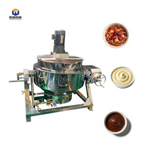 चीनी बॉयलर कारमेल जाम कुकर टिल्ट एगिटर पॉट कुक भाप खाना पकाने मिक्सर मशीन जैकेट - Product Image 3