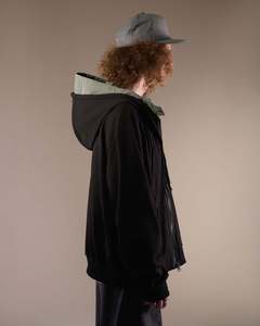 Non Standard Layer <b>Zip</b> Hoodie Heavyweight Cotton Blank Plain <b>Zip</b> <b>Up</b> <b>Jacket</b> Featuring Premium Double Layer Structure Hood - Product Image 6