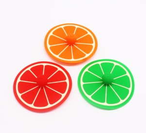 ฝาปิดถ้วยชาและกาแฟทำจากซิลิโคนสีสันสดใสขนาด4นิ้ว - Product Image 3