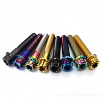 Vis à tête champignon hexagonale Torx en alliage de titane GR5 M5 M6 M8 M10, finition PVD anodisée YZK, pour vélos, motos, voitures