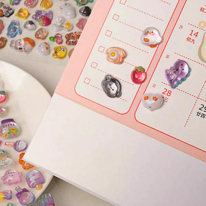 สติกเกอร์ตกแต่งเคสโทรศัพท์ลายสัตว์น่ารักแบบนูน 3 มิติ ลายแมว กระต่าย สติกเกอร์นูน 3 มิติ - Product Image 5