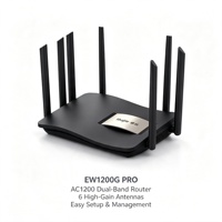 Routeur sans fil Gigabit AC1200 double bande EW1200G PRO avec 6 antennes et port RJ45 pour fournisseurs en gros