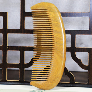 Sandalwood Hair <b>Comb</b> 15-20Cm Large Medium Teeth Handmade For Men Women Curly Straight Hair Portable Wooden <b>Comb</b> - Product Image 4