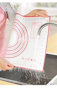 Tapis de cuisson pour <span class=keywords><strong>pain</strong></span> de 0,4 mm avec longue poignée, pour transfert de pâte à pizza, résistant aux hautes températures, antiadhésif, tapis de cuisson hollandais avec logo imprimé - Product Image 5