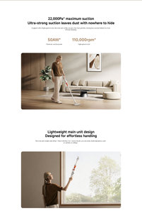 E204เครื่องดูดฝุ่นไร้สาย P30 Xiaomi | เครื่องดูดฝุ่นมือถือแบบชาร์จไฟได้180W พร้อมที่กรอง HEPA สำหรับบ้านและรถยนต์ - Product Image 3