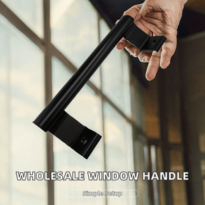Factory Wholesale Aluminum Alloy <b>Door</b> & Window <b>Pull</b> <b>Handle</b> Lock Accessories for Apartment Use with Easy Installation - Product Image 2
