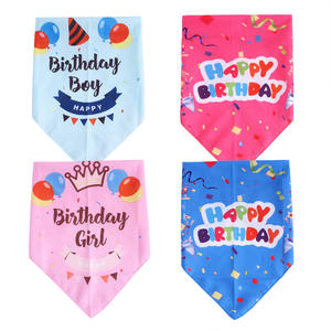 Pañuelo Triangular de Algodón para Mascotas, Nuevo de Verano, para Perros y Gatos, Toalla para Babas con Cubierta para el Cuello, para Cumpleaños - Product Image 6