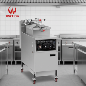 Freidora a Presión de Gas Comercial Vertical con Filtro de Aceite para Franchises y Cadenas de Pollo Frito - Product Image 1