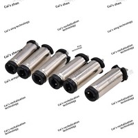 Prise d'alimentation mâle de type fourche ZX DC 5521 205 mm en cuivre/PBT argent/noir, connecteur de chargeur